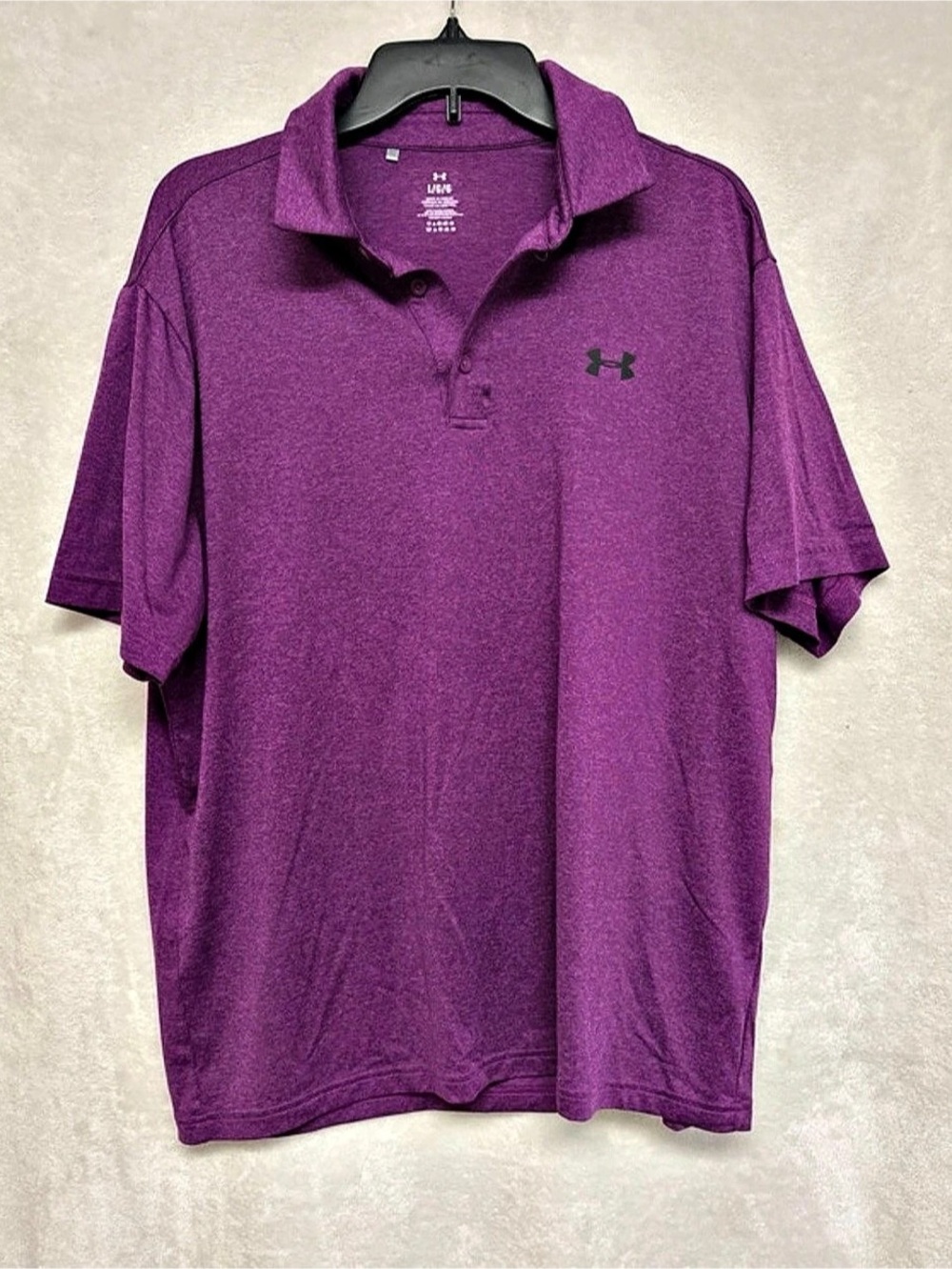 Under Armour Men's Polo Purple Size Large